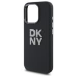 DKNY DKHCP16LSMCBSK iPhone 16 Pro 6.3" black hardcase Liquid Silicone Metal Logo - imagine 6