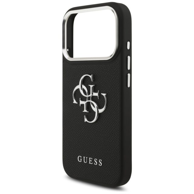 Case Guess Grained Big 4G Classic Logo for iPhone 17 Pro black - imagine 6