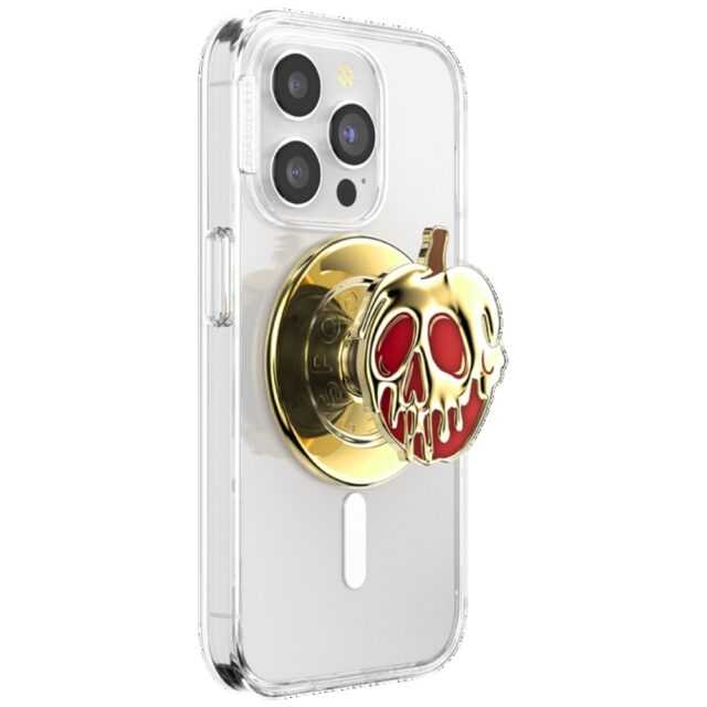 Grip and stand for phone Popsockets Round Disney Enamel Poison Apple MagSafe gold 1 - imagine 5
