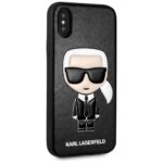 Karl Lagerfeld KLHCPXIKPUBK iPhone X/Xs hardcase black Iconic Karl Embossed - imagine 5