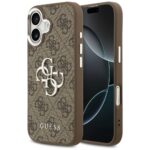 Guess 4G Big 4G Classic Logo Case for iPhone 17 Brown Silver