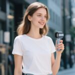 Handheld Fan AWEI F38 MINI Blue - imagine 7