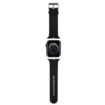 Karl Lagerfeld Strap KLAWLSLCNK Apple Watch 42/44/45/49mm black strap 3D Rubber Choupette Head - imagine 2