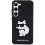 Karl Lagerfeld KLHCS23SSAKLHCPK S23 S911 hardcase black Saffiano Monogram Choupette - imagine 3