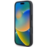 BMW BMHMP16X23RDDK iPhone 16 Pro Max 6.9" black hardcase Sign Leather Diamond Metal Logo MagSa - imagine 5