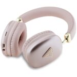 Headphones Guess Bluetooth 5.3 Metallic Triangle Logo pink - imagine 2