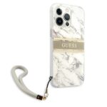 Guess GUHCP13LKMABGR iPhone 13 Pro / 13 6,1" grey hardcase Marble Strap Collection - imagine 4