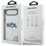 Karl Lagerfeld IML Choupette Sketch Logo MagSafe Case for iPhone Air Clear - imagine 8