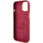 Guess GUHCP15SSMBSLM iPhone 15 / 14 / 13 6.1" magenta hardcase Silicone Script Metal Logo & Frame - imagine 7