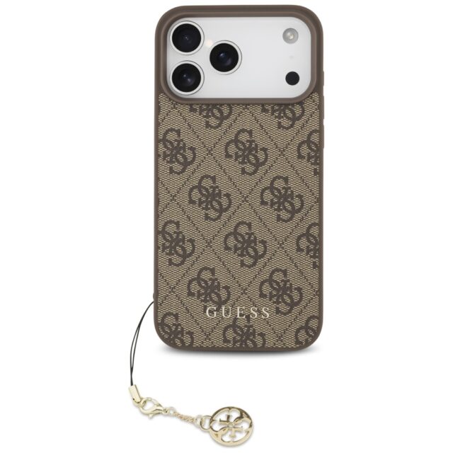 Guess 4G Charms Collection MagSafe case for iPhone 17 Pro Max brown - imagine 2