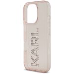 Case Karl Lagerfeld IML Rhinestones Logo for iPhone 16 Pro Max pink - imagine 6