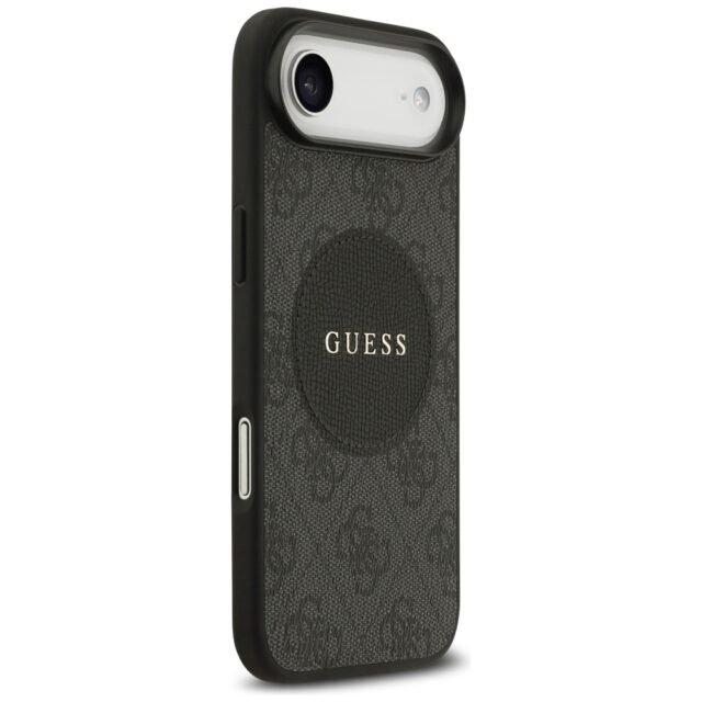 Case Guess 4G Circle Classic Logo MagSafe for iPhone Air black - imagine 4