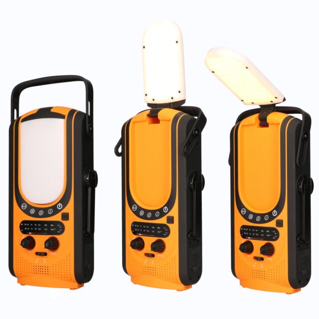 Extralink | Solar emergency radio with hand crank | dynamo, powerbank, 6000mAh, with SOS flashlight - imagine 8