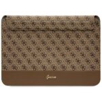 Guess Sleeve GUCS14PS4SGW 14" brown 4G Stripe Metal Logo