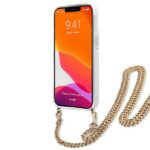 Guess GUHCP13SKBCLE iPhone 13 mini 5,4" Leopard hardcase Gold Strap - imagine 5