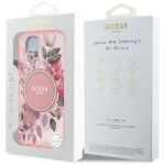 Case Guess IML Flowers MagSafe for iPhone 16e pink - imagine 8