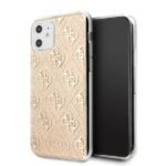 Guess GUHCN61PCU4GLGO iPhone 11 6,1" Xr gold hard case 4G Glitter