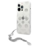 Guess GUHCP13LKSPESI iPhone 13 Pro / 13 6,1" silver hardcase Peony Chain Collection - imagine 2