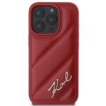 Karl Lagerfeld KLHCP16LPQDSMGR iPhone 16 Pro 6.3" red hardcase Quilted Signature - imagine 3