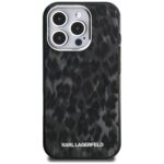Case Karl Lagerfeld IML Leopard Pattern  MagSafe for iPhone 16 Pro black - imagine 3