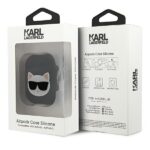 Karl Lagerfeld KLACA2SILCHBK AirPods 1/2  cover black Silicone Choupette - imagine 3