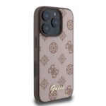 Guess GUHMP16LPGPYSW iPhone 16 Pro 6.3" brown hardcase Peony Script MagSafe - imagine 2