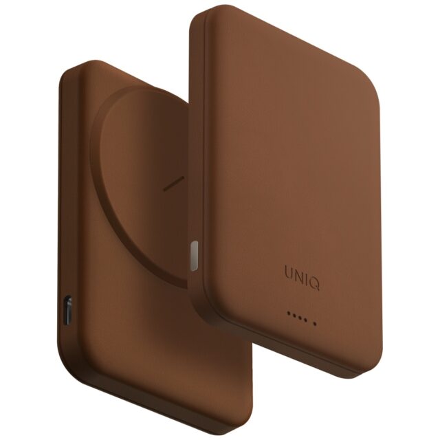 Powerbank UNIQ Lyden Lexa Magnetic       5000mAh PD USB-C MagSafe caramel - imagine 2