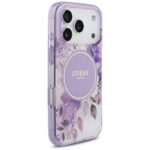 Etui Guess IML Flower & Tonal Circle      MagSafe do iPhone 17 Pro fioletowy - imagine 4