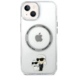 Karl Lagerfeld KLHMP13MHNKCIT iPhone 13/ 14 / 15 6.1" hardcase transparent Iconic Karl&Choupette Mag - imagine 3
