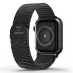 SuperDry Watchband Apple Watch 38/40/41mm Series 1/2/3/4/5/6/7/8/SE/SE2/SE3 Chainmail black 41681 - imagine 2