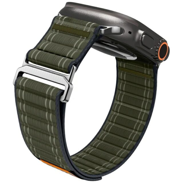 Spigen WBF0 Strap for Apple Watch 8/9/10/11/SE/Ultra (44/45/46/49mm) green - imagine 4