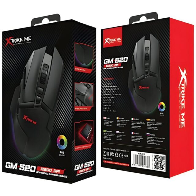 XTRIKE ME Wired Gaming Mouse GM-520 Black - imagine 7