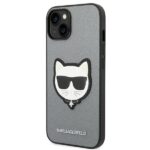 Karl Lagerfeld KLHCP14SSAPCHG iPhone 14/ 15 / 13 6,1" hardcase silver Saffiano Choupette Hea - imagine 2