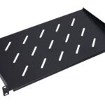 Extralink 1U 350mm Black | Shelf | 19", for wall cabinets