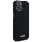 DKNY DKHMP14SSMCHLK iPhone 14 / 15 / 13 6.1" black hardcase Liquid Silicone Small Metal Logo MagSafe - imagine 4