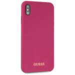 Guess GUHCI65LSGLPI iPhone Xs Max pink hard case Silicone - imagine 5