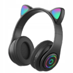 Extralink Kids Headphones Pro Black | Wired headphones | Cat Ears - imagine 2
