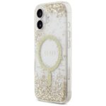 Guess Resin Bottom Glitter MagSafe case for iPhone 17 gold - imagine 2