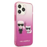 Karl Lagerfeld KLHCP13LTGKCP iPhone 13 Pro / 13 6,1" hardcase pink Gradient Ikonik Karl & Chou - imagine 4
