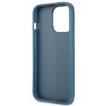 Guess GUHCP13LP4TPB iPhone 13 Pro / 13 6,1" blue hardcase 4G Triangle Logo Cardslot - imagine 7