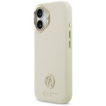 Case Guess Grained Strass Logo MagSafe for iPhone 17 beige - imagine 2