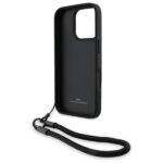 BMW BMHCP16L23RMRLK iPhone 16 Pro 6.3" black hardcase Signature Leather Wordmark Cord - imagine 6
