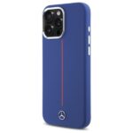 Mercedes MEHMP16X23SUMRV iPhone 16 Pro Max 6.9" navy hardcase Silicone Red Stripe MagSafe - imagine 2