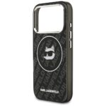 Case Karl Lagerfeld IML Choupette Head   Logo MagSafe for iPhone 17 Pro Max black - imagine 6