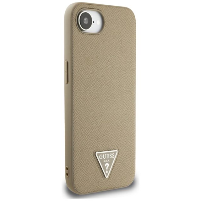 Case Guess Grained Triangle MagSafe for iPhone 16e brown - imagine 4