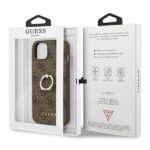 Guess GUHCP13M4GMRBR iPhone 13/ 14 / 15 6,1" brown hardcase 4G with ring stand - imagine 8