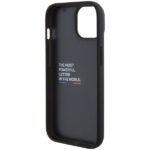 BMW BMHCP15S22PTDK iPhone 15 / 14 / 13 6.1" black Leather Stamp Tricolor - imagine 7