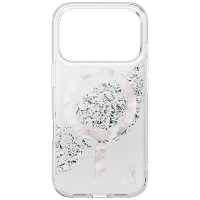 UNIQ Coehl Crystelle Case for iPhone 17 Pro Max Magnetic Charging Silver - imagine 2