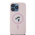 Karl Lagerfeld KLHMP15LSCMKCRHP iPhone 15 Pro 6.1" pink hardcase Silicone Karl & Choupette Mag - imagine 3
