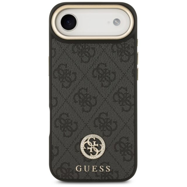 Case Guess 4G Strass Logo MagSafe for iPhone Air black - imagine 3
